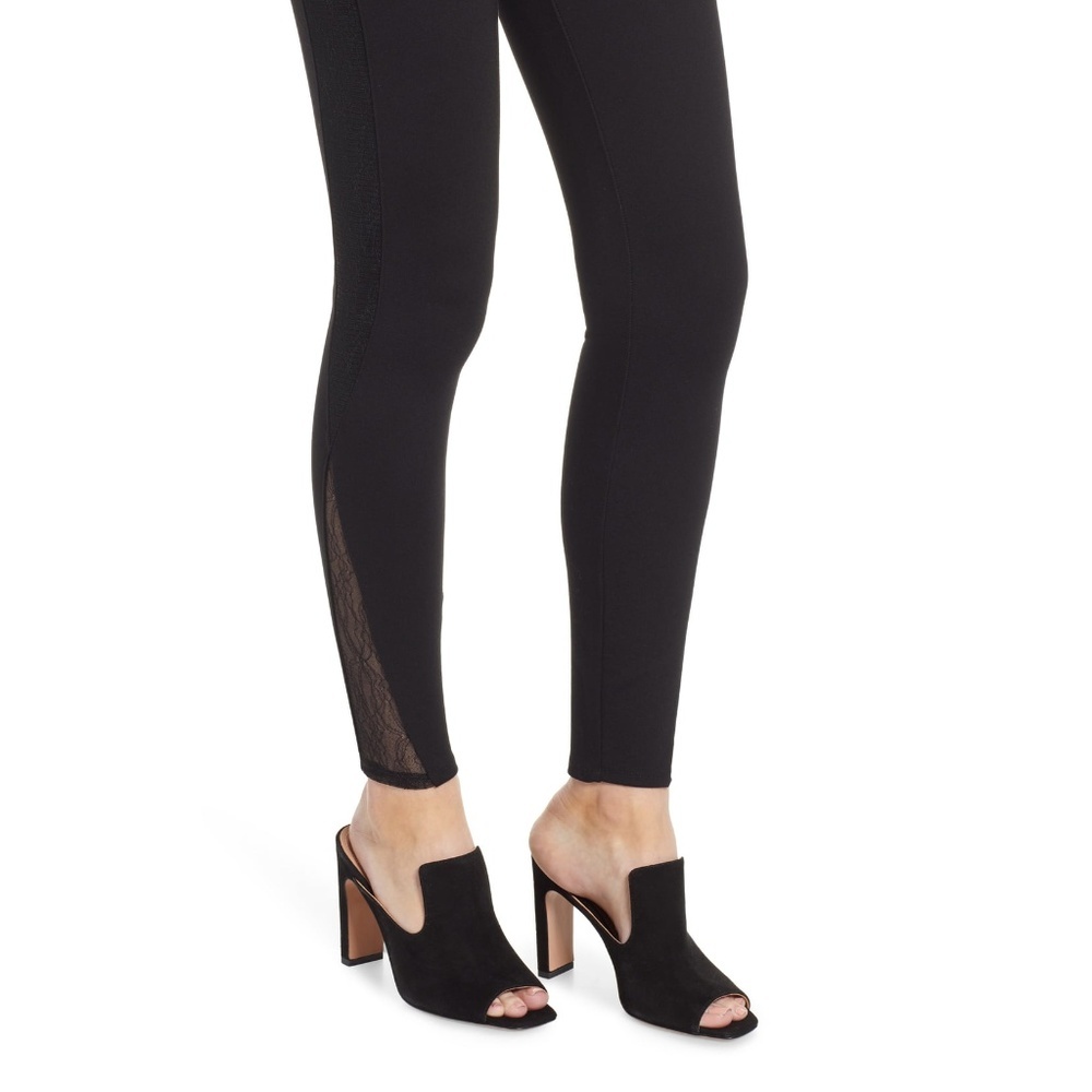 Lysse Eclipse High Waist Lace Panel Leggings NEW - Picture 1 of 5